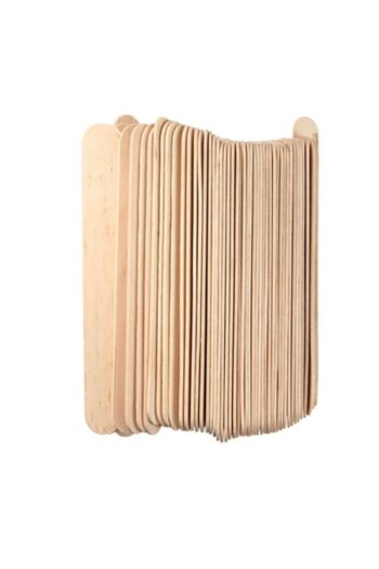 İnci Ağda Doğal Natural Ahşap Ağda Spatulası Geniş 100 Adet