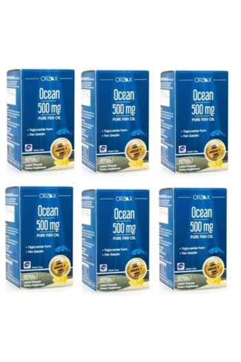Ocean Ocean 500 Mg Balık Yağı Limon Aromalı 60 Softjel Kapsül*6 Adet