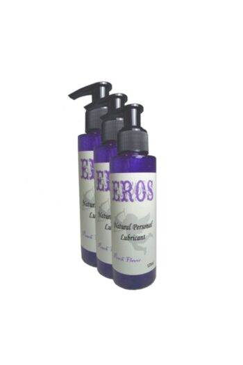 Eros Peach Flavor Natural Personal Lubricant 125ml Şeftali Aromalı Kayganlaştırıcı 3 Adet