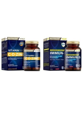 Nutraxin Vitamin Max 60 Tablet Immun-s ( 1,3-1,6 Beta-glukan,çörek Otu, Afrika Sardunyası Ve Zencefil)