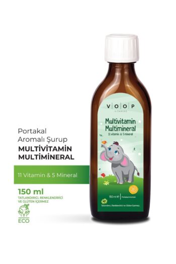 VOOP Multivitamin Multimineral Portakal Aromalı Şurup 150 ml | 11 Vitamin & 5 Mineral