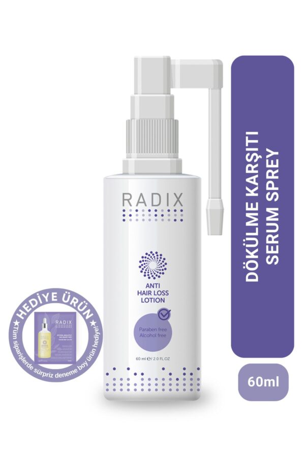 Radix Saç Dökülmesine Karşı Serum Sprey - Anti Hair Loss Lotion 60 Ml 8681877436226
