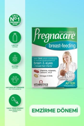 Pregnacare Breast Feeding Kalsiyum, Magnezyum, D Vitamini İçeren Emzirme Dönemi Vitamini 56 Tablet 28 Kapsül
