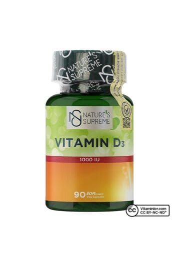 Natures Supreme Vitamin D3 1000 Iu 90 Kapsül