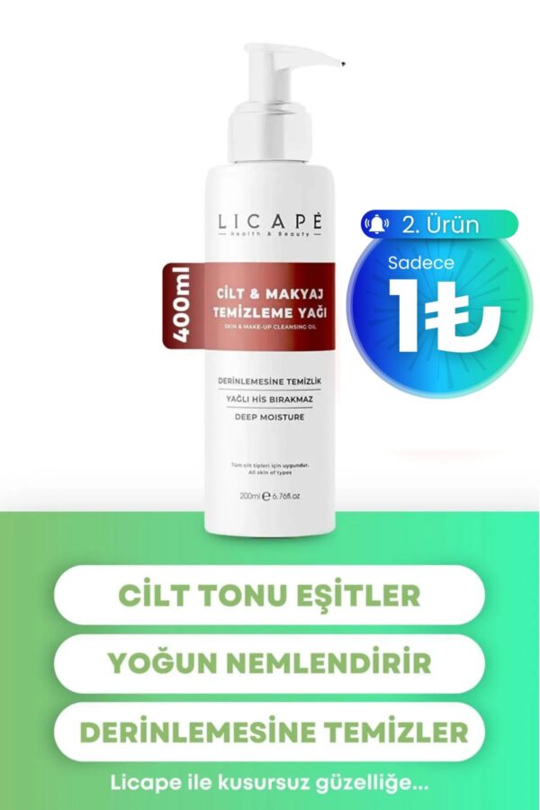 Licape İki Aşamalı Cilt Ve Makyaj Temizleme Yağı 400 ml