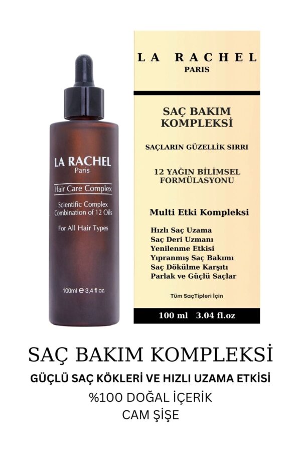 La Rachel Yavaş Uzayan Ve Aşırı Yıpranmış Saçlar Için Geliştirilmiş Bitkisel Saç Bakım Kompleksi
