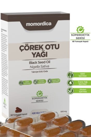 MOMORDİCA Çörek Otu Yağı - 60 Yumuşak Kapsül