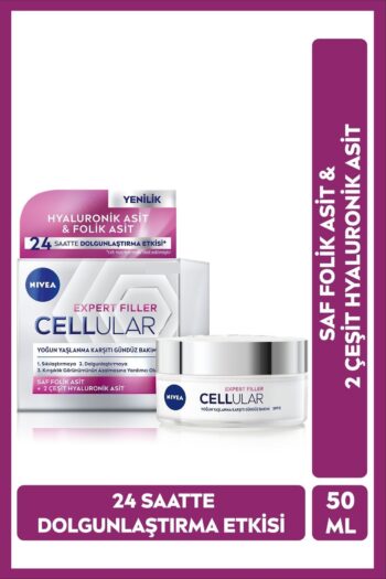 NIVEA Expert Filler Yoğun Yaşlanma Karşıtı Gündüz Bakım Kremi 50ml, SPF30 Güneş Koruması, Hyaluronik Asit