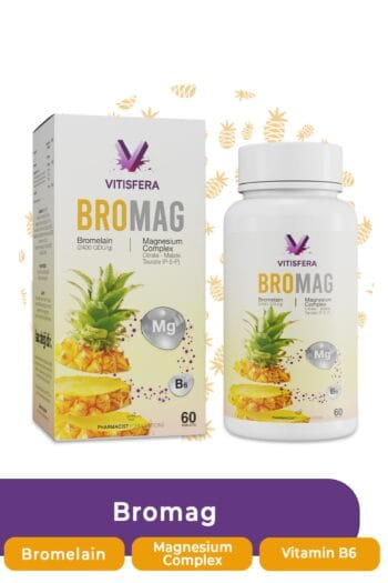 Vitisfera Bromag Bromelain-magnezyum Kompleks-vitamin B6 60 Tablet