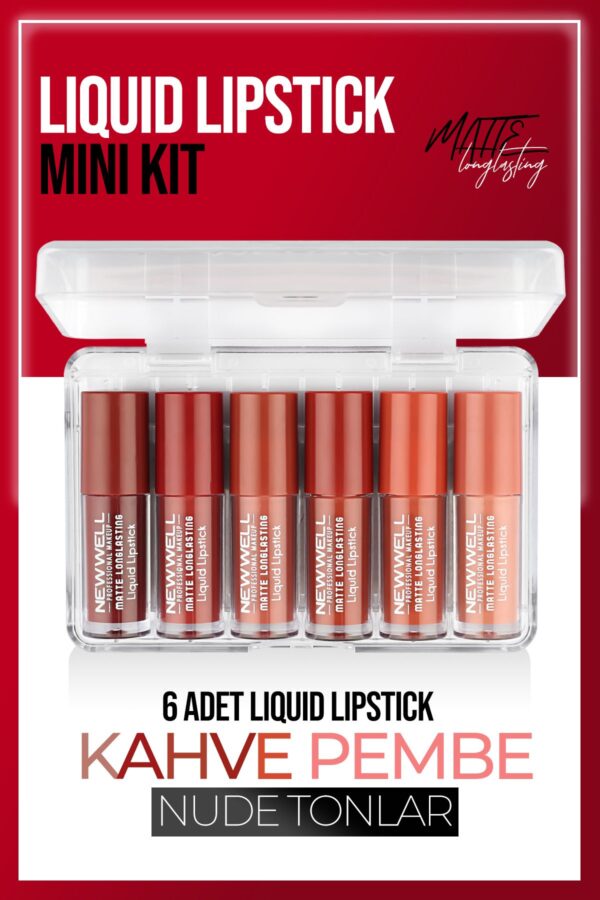 New Well Liquid Lipstick Mini Kit 6pcs