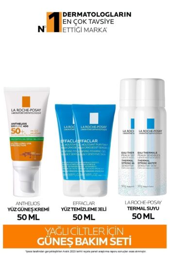 La Roche Posay Yağlı Ciltler İçin Cilt Bakım Seti: Anthelios Yüz Güneş Kremi&Effaclar Yüz Yıkama Jelx2& Termal Sux2