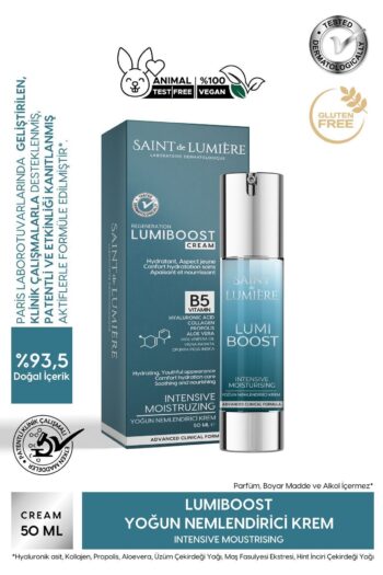 SAINT DE LUMIERE LUMIBOOST 72 Saat Etkili Nem Koruyucu Nemlendirici, Yaşlanma Karşıtı Krem 50ml-Kolajen,B5,Hyaluronik