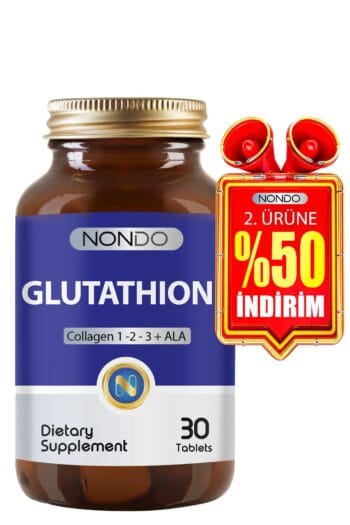 Nondo Glutatyon 30 Tablet Glutathione Kolajen 1-2-3 Alfa Lipoik Asit Bromelain Hyaluronik Asit