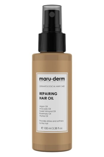 Maru.Derm Saç Bakım Yağı 100 ML | Biberiye Yağı, Argan Yağı, Avokado & Kekik Yağı | Tüm Saç Tipleri | Vegan
