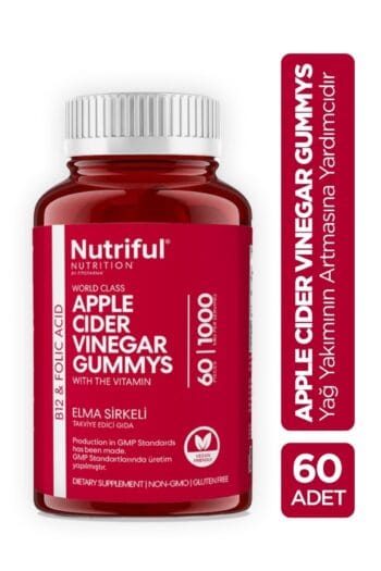 Nutriful Nutrition Elma Sirkeli Yağ Yakımına Yardımcı Takviye Edici Gıda (Diyet Takviyesi)