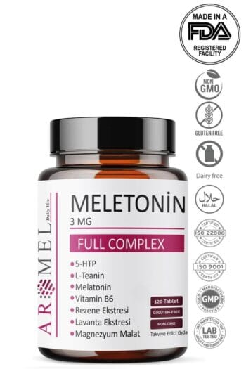 Aromel Melatonin 120 Tablet | 3mg | Full Complex
