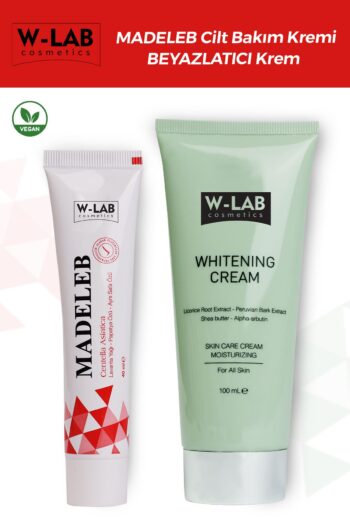 W-Lab Kozmetik Madeleb Cilt Yenileyici Krem 40 ml ve Beyazlatıcı Krem 100 ml Set