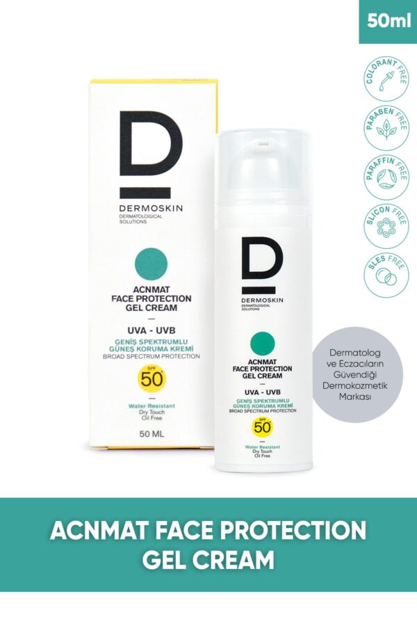 Dermoskin Acn Mat Face Protection Gel Spf 50 50 ml Güneş Kremi