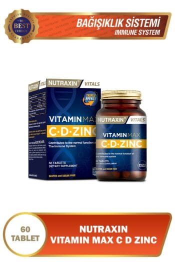 Nutraxin Vitamin Max (1000 Mg C Vitamini, 1000 Iu D Vitamini Ve 10 Mg Çinko) 60 Tablet