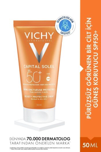 Vichy Capital Soleil Spf50+ Velvety Pürüzsüz Görünen Bir Cilt İçin Güneş Koruyucu- 50ml