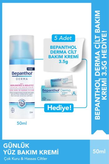 Bepanthol Derma Yüz Bakım Kremi 50 ml 5 Adet Cilt Bakım Kremi 3.5 G