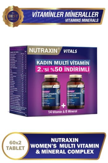 Nutraxin 2'li Multivitamin Kadın, Multivitamin & Mineral Complex