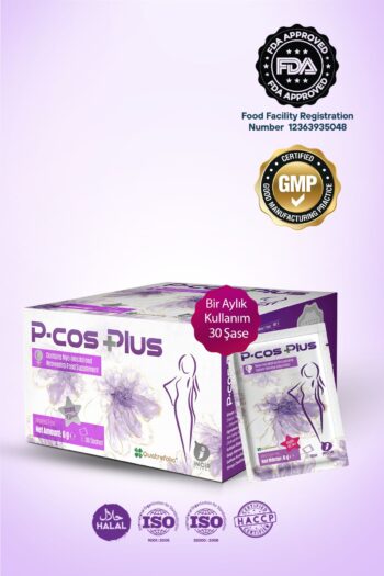 PCOS (P-COS) Plus Polikistik Over Sendromu (PKOS) Için Miyo-inositol Ve Resveratrol Içeren Destek