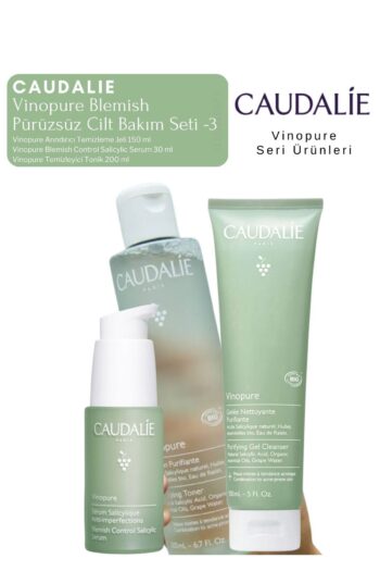 Caudalie Vinopure Blemish Pürüzsüz Cilt Bakım Seti -3 | Serum -Tonik - Temizleme Jeli Orijinal Boy
