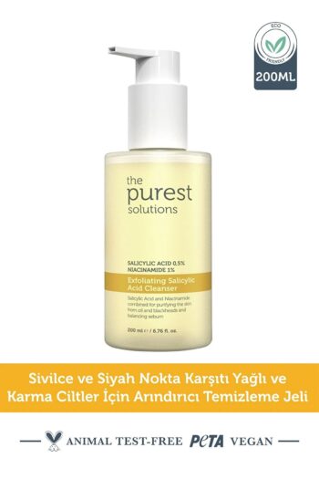 The Purest Solutions Yağlı Ve Karma Ciltler Için Siyah Nokta Karşıtı Temizleme Jeli (200) Ml