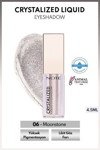 Note Cosmetics Crystalized Liquid Eyeshadow Likit Metalik Göz Farı - 06 Moonstone