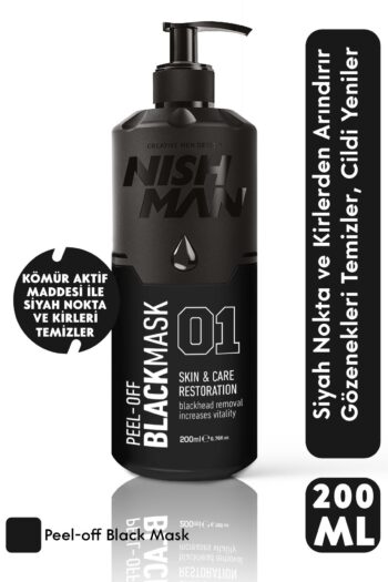 NISHMAN Soyulabilir Siyah Yüz Maskesi 200 ml