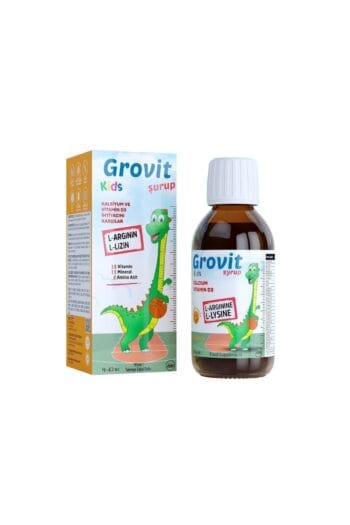 Ferr Pharma Grovit Kids Arjinin, Lizin, Multivitamin ve Multimineral İçeren Sıvı Takviye Edici Gıda 150ml