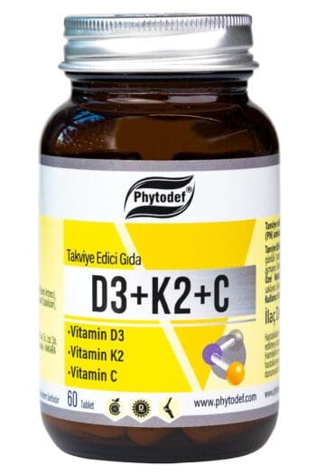 Phytodef Vitamin D3 K2 C - 60 Tablet