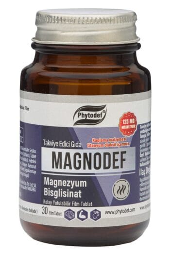 Phytodef Magnodef Magnezyum Bisglisinat (GLİSİNAT) 30 Tablet (MAGNESIUM BISGLYCINATE)