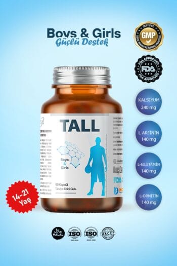 inMAX Tall (ERKEK & KIZ - GİRLS & BOYS) Boy Uzamasına, Kemik Ve Kıkırdak Gelişimine Destek Takviye