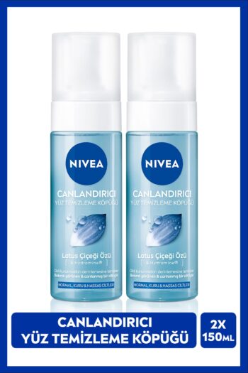 NIVEA Canlandırıcı Yüz Temizleme Köpüğü 150ml, Derin Temizlik,Nemlendirici, Kuru ve Hassas Ciltler,X2 Adet