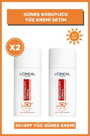 L'Oreal Paris 2'li Revitalift Clinical 50+ SPF Güneş Koruyucu Yüz Kremi Seti
