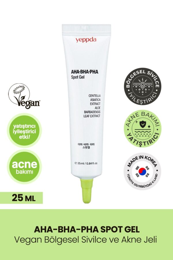 YEPPDA Salisilik Asit Içeren Bölgesel Sivilce Ve Akne Jeli Aha Bha Pha Spot Gel 25 ml