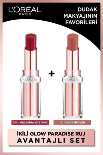L'Oreal Paris Glow Paradise Balm-in-lipstick Işıltı Veren Ruj 2li Set - 353 Mulberry Ecstatic & 191 Nude Heaven