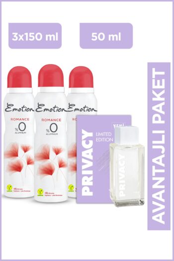 Privacy Women Limited Edition Edt Kadın Parfüm 50 ml Online Özel&Emotion Romance Deodorant 3x150 ml