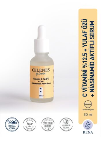 Celenes by Sweden Vitamin C 12.5% + Oats + Niacinamide Active Yüz Serum