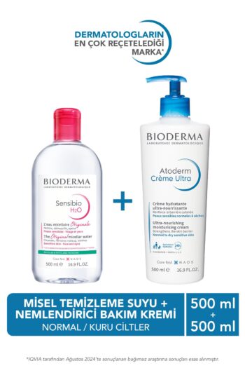 Bioderma Normal, Kuru Ciltler Nemlendirici ve Temizleyici Bakım Seti: Atoderm Nemlendirici&Sensibio Misel Su