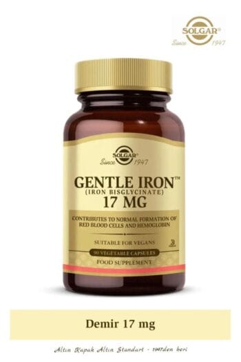 Solgar Gentle Iron 17 Mg 90 Kapsül :12/2026