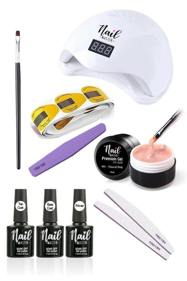 Nail Master Protez Tırnak Uv Jel Seti Cihazlı