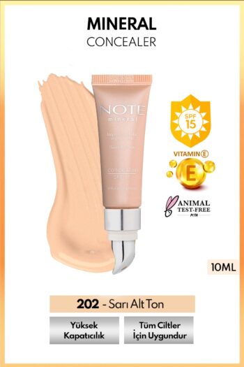 Note Cosmetics Mineral Concealer Spf 15 Yoğun Kapatıcı Metal Başlıklı Göz Altı Kapatıcısı - 202 Orta Açık