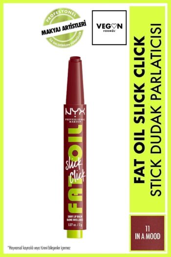 NYX Professional Makeup Fat Oil Slick Click Parlatıcı Nemlendirici Nude Tonlu Dudak Balmı - 11 In a Mood