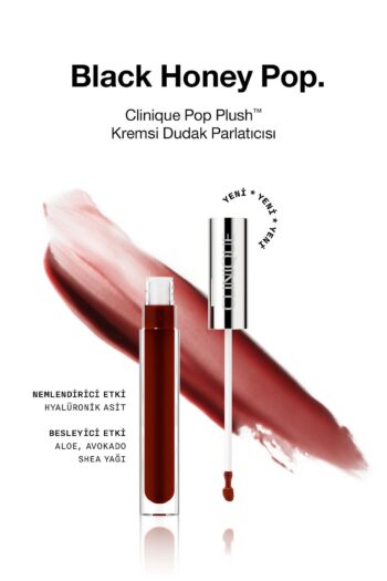 Clinique Pop Plush™ Kremsi Dudak Parlatıcısı - Black Honey Pop