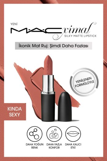 Mac M·a·cxımal Silky Matte Lipstick Nemlendirme Etkili Yoğun Renk Sağlayan Ruj - Kinda Sexy