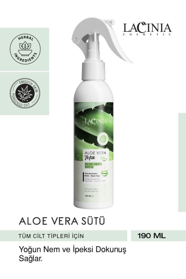 Lacinia Aloe Vera Sütü 190ml Cilt Bakım Spreyi