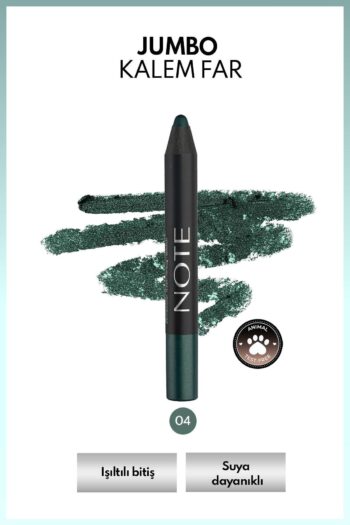 Note Cosmetics Jumbo Eyeshadow Pencil Waterproof Işıltılı Suya Dayanıklı Kalem Far 04 Emerald - Yeşil